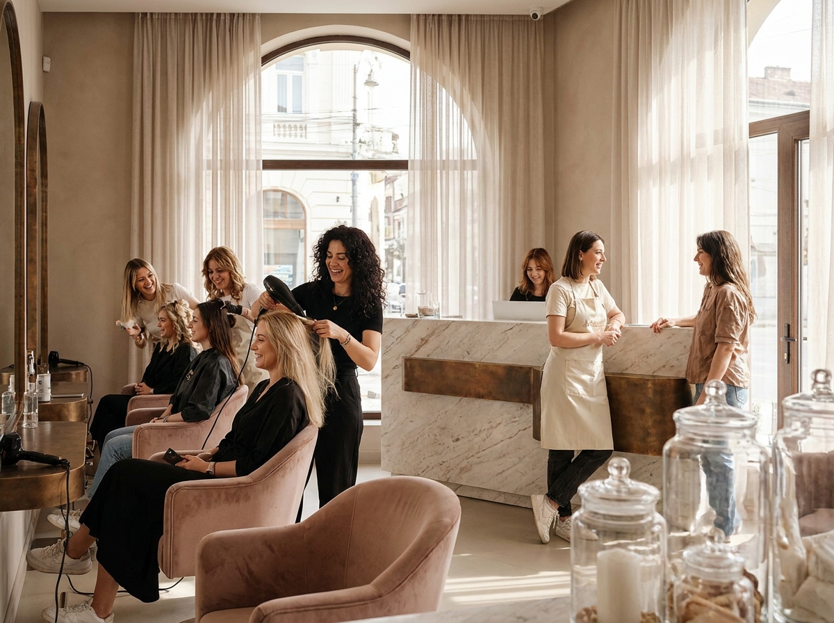 Detaliu salon R-vic Beauty Room – produse și ustensile profesionale